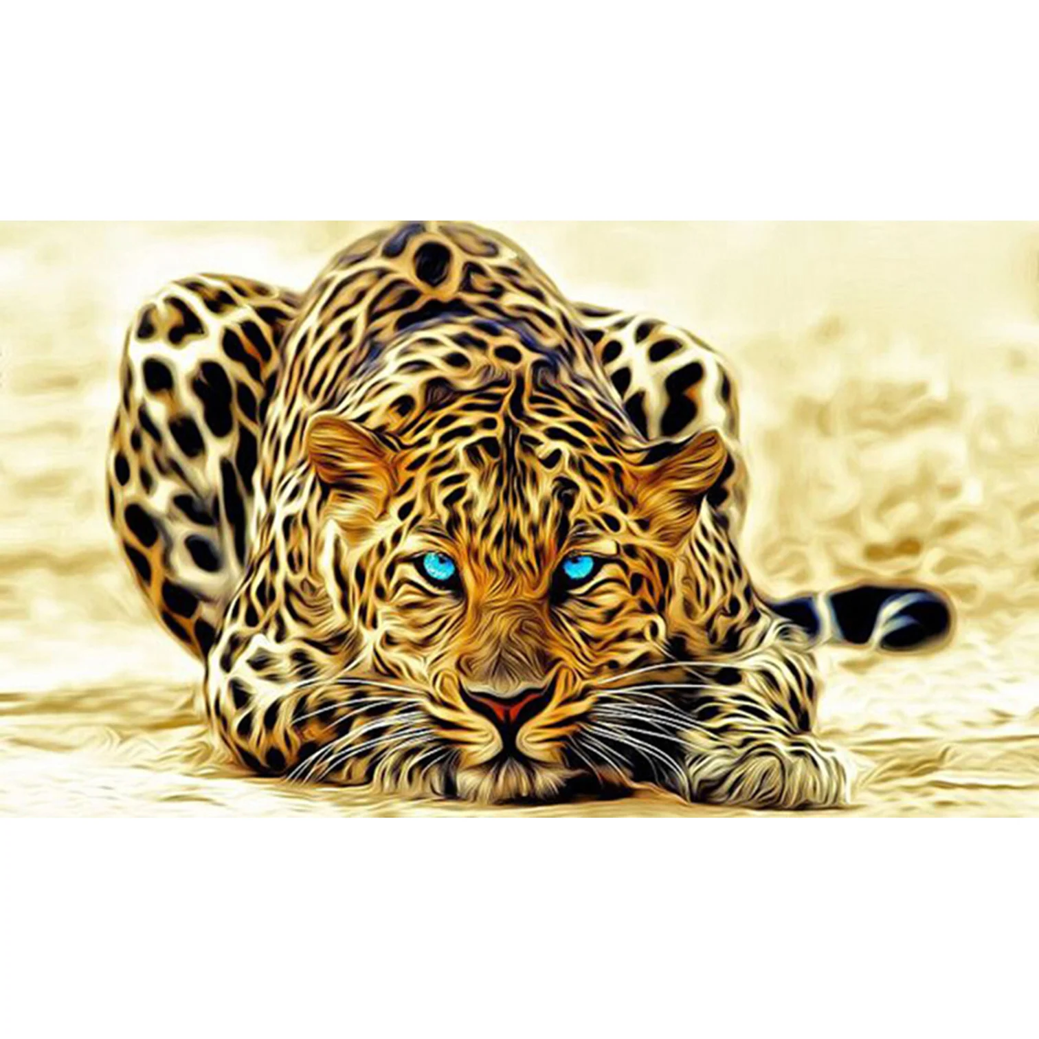 Diamant Peinture Léopard Forêt Mural Art Artisanat 3D DIY Broderie Animal Neuf